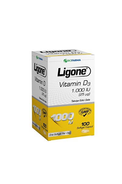 Ligone Vitamin D3 1000 Iu Softgel 100 Capsules