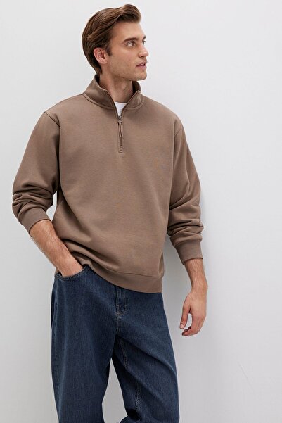 Mavi Чоловічий светр з напівзастібкою