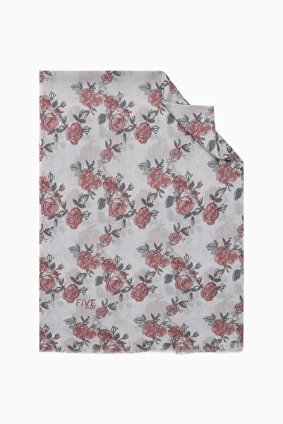 Levidor Gray Relax Large Floral Shawl