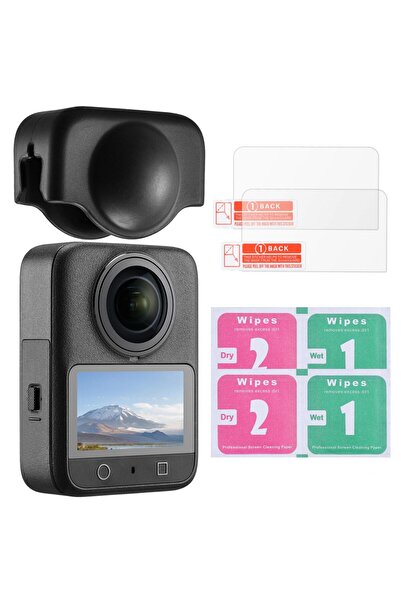 K&F CONCEPT DJI Osmo 360 Uyumlu Silikon Kılıf / Ekran Koruyuculu SET