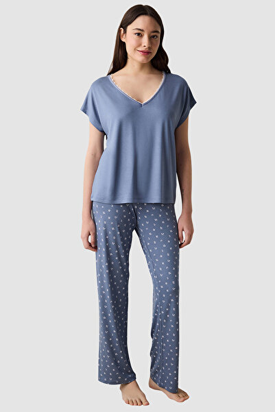 Penti Alia Blue Pyjama Set