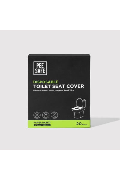 Pee Safe Paper Based Disposable Toilet Seat Cover 370 x 490mm