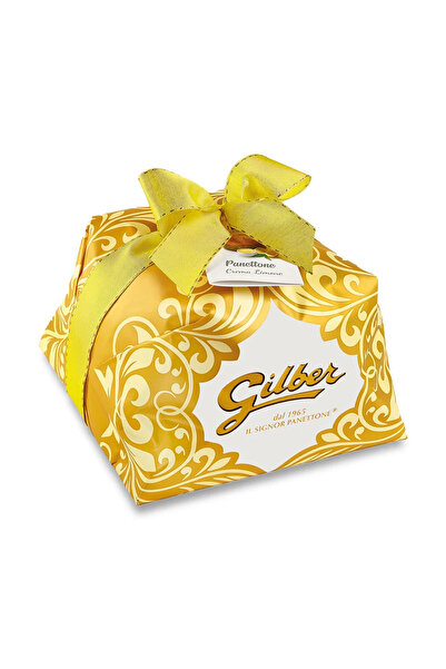 Gilber Artisanal Italian Panettone with Lemon Cream (Panettone Crema Limone) 1 kg - hand-packed