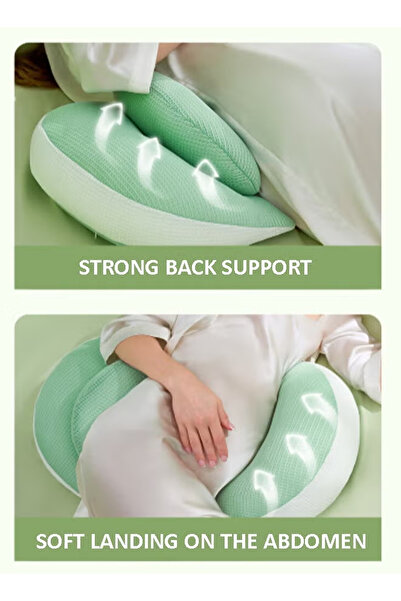 Generic U-Shape Pregnancy Pillow for Pregnant Women–Maternity Sleeping Support Cushion with Removable Cover