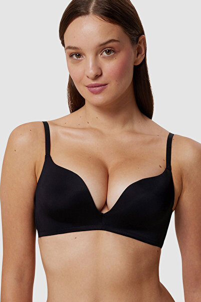 Penti Underwire Decollete Black Push Up Bra