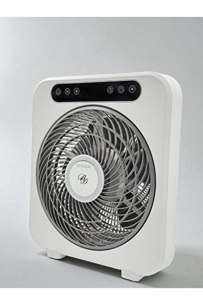 B&D 25 cm Box Fan — 4-14 hr Runtime, Remote Control, White
