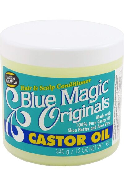 Blue Magic زيت الخروع الأصلي 12 أونصة (354 مل) (عبوة من قطعتين)