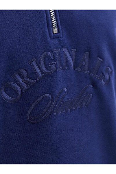 Jack & Jones JACK &JONES Bleeker Branding HN HZ PLS sweatshirt - 12287065-Ocean Cavern