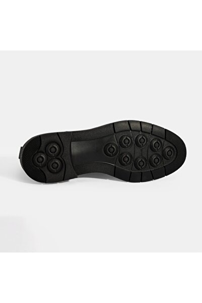 Desa Men's Black Lace-Up Leather Casual Shoes