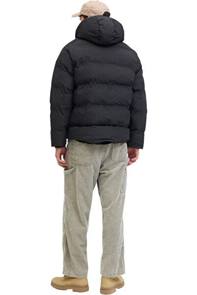 Jack & Jones JACK & JONES Soho Puffer Hood χειμερινό μπουφάν Sn - 12278749-Μαύρο