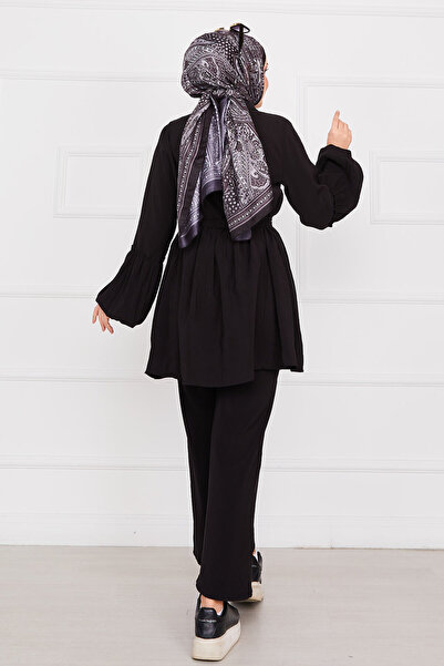 EBRUTESETTÜR Balloon Sleeve Zippered Hijab Set