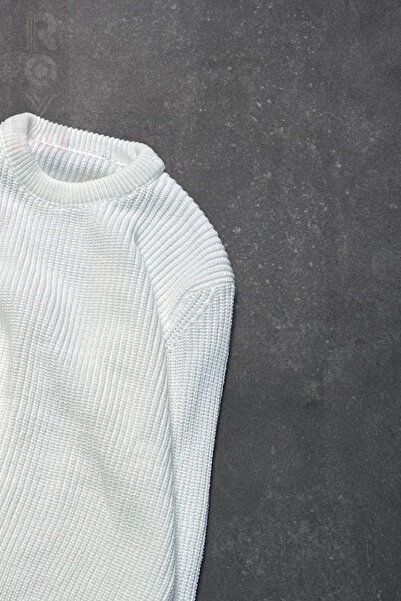 ROY501 Men's Crew Neck Sweater Winter Thick Knitwear Sweater Crew Neck Sweater Men