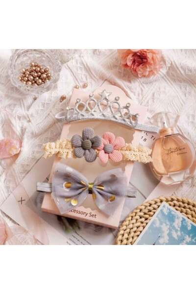 Generic Girls' Hair Bands - Three Designs 9 pc