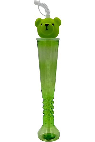 B&D Bear-Shaped Sippy Cup with Straw, 350 ml, Assorted Colors