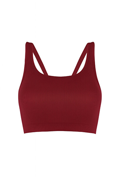 NBB Burgundy Halter Neck Stitch-Free Bra