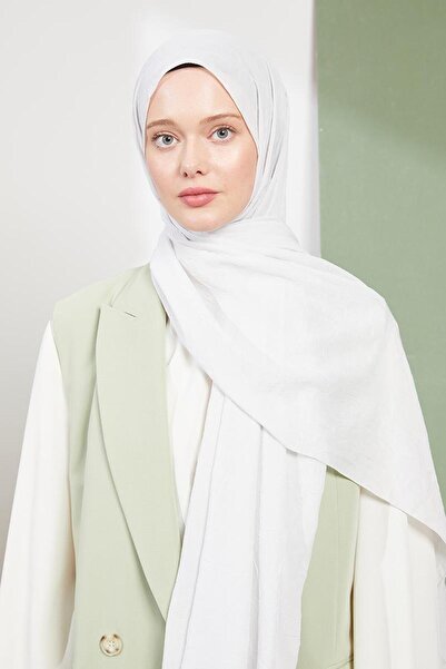 Levidor Light Gray Crepe Shawl
