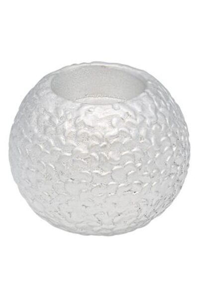 Silver Star Silver Oval Tealight Candle Holder 7 cm