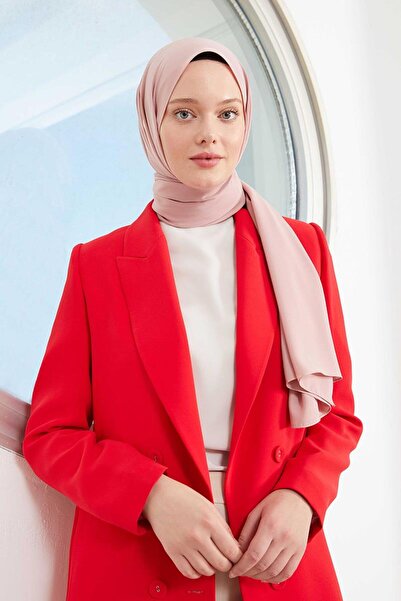 Levidor Açık Pembe Medine İpeği Şal