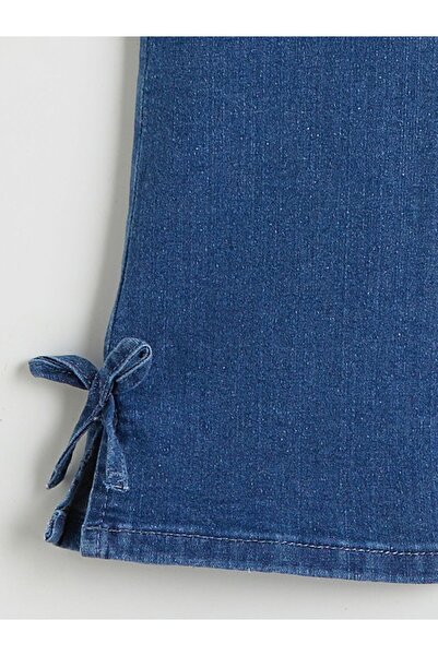LC Waikiki Lcw Kids Flared Girls' Jean Pants with Bow Detail