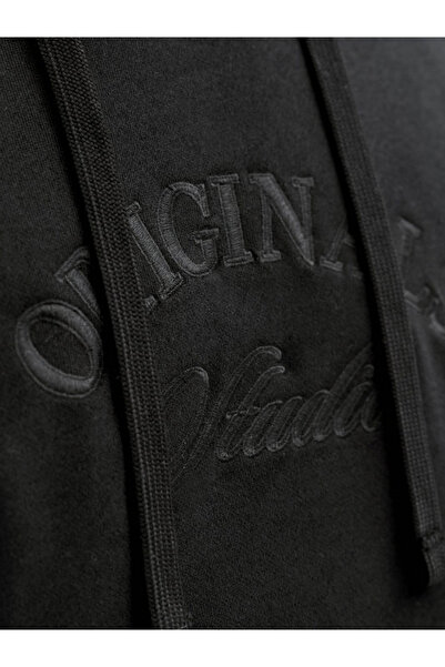 Jack & Jones JACK &JONES Bleeker Branding Hood PLS sweatshirt - 12287057-Black