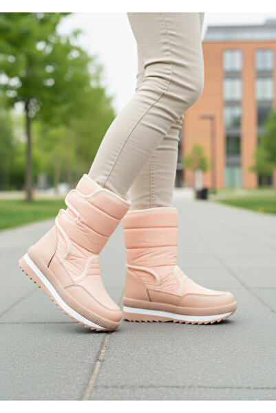 Twingo 0815 Salmon Velcro Winter Non-Slip Sole with Thermal Fur Inside Casual Boots