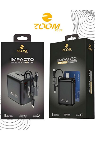 Zoom Plus مجموعة باور بانك 40,000 مللي أمبير (2 × 20,000 مللي أمبير) - شحن سر...