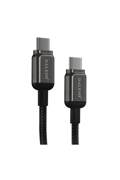 DALESH كابل USB Type-C إلى Type-C، شحن سريع 60 وات، مضفر من النايلون، 120 سم، متوافق مع أجهزة سامسونج
