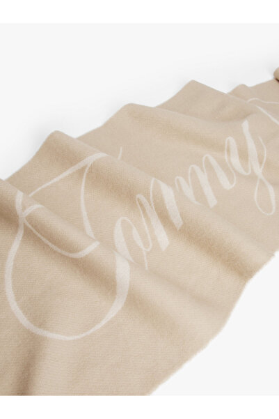 Tommy Hilfiger Pure Wool Logo Scarf