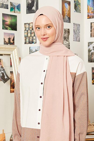 Levidor Powder Pink Maxi Cotton Shawl