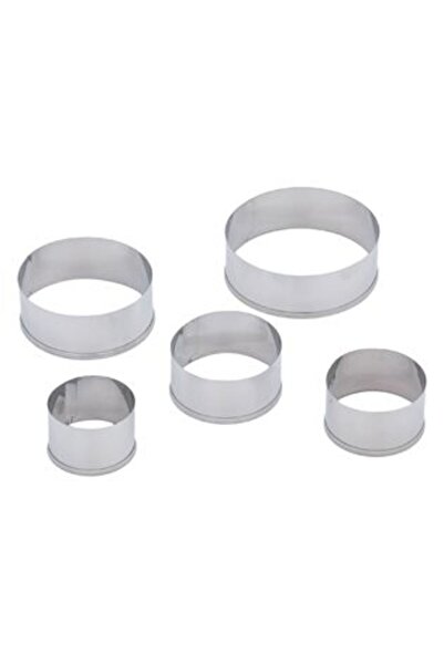 Silver Star Кръгли метални формички за бисквитки - 5 бр.