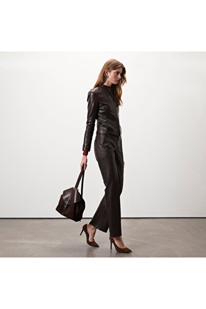 Desa Alenna Brown Women's Leather Jacket