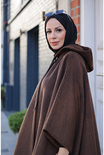 KADEEM Milena Herringbone Cashmere Poncho – 2012