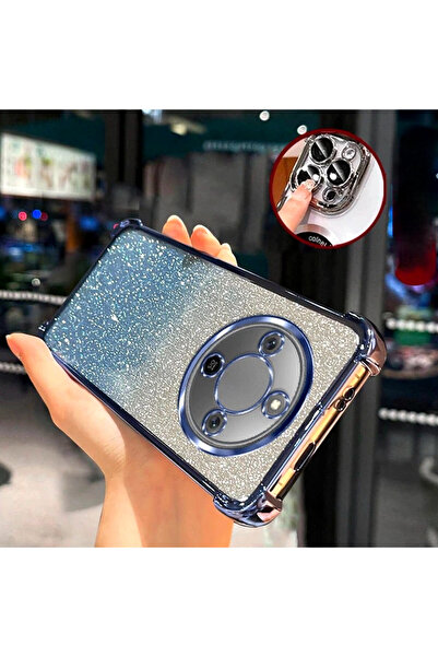 Generic Glitter Case for Honor X9D 5G ，Plating Edge，Ultra Slim，Luxury Gradient Shockproof Honor X9D Cover