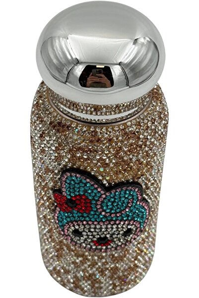 B&D Luxury Crystal Vacuum Flask 350ml - Insulated Rhinestone-Decorated Travel Water Bottle