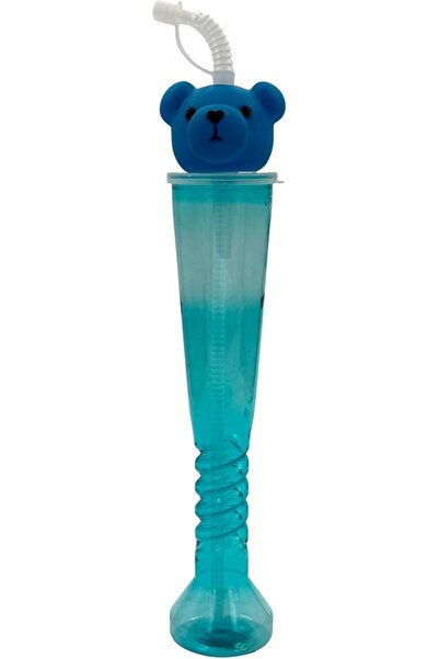 B&D Bear-Shaped Sippy Cup with Straw, 350 ml, Assorted Colors