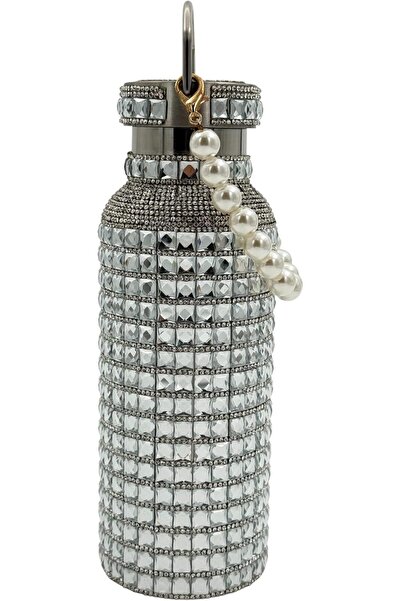 B&D B&DTools 500ml Luxury Crystal Vacuum Insulated Stainless Steel Thermos Bottle, Silver