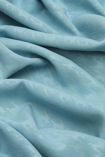 Levidor Mint Yeşili Kazayağı Desen Mood Medine İpeği Şal