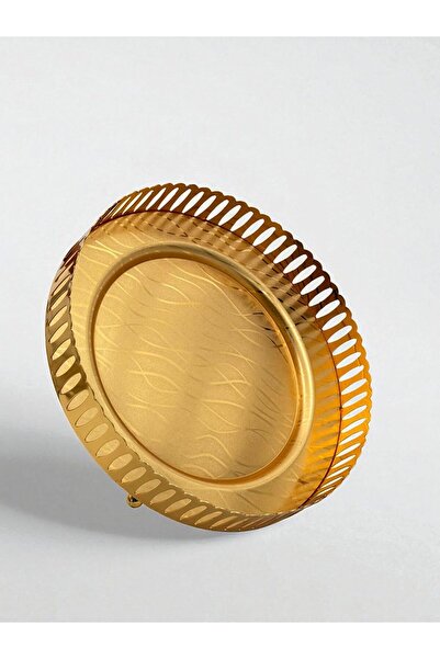 B&D banddtools Decorative Silver Serving Tray, 26 x 26 x 4 cm, Gold