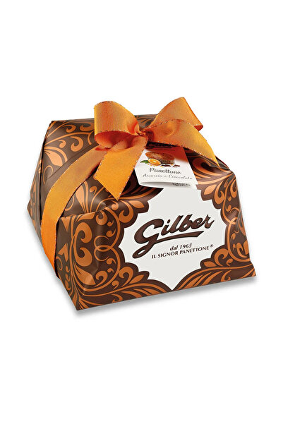 Gilber Artisanal Italian Panettone with Orange and Chocolate, 1 kg (hand-packed)