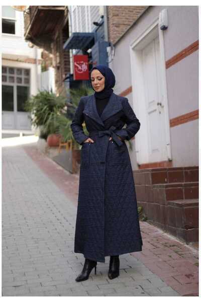 NATURAMED Rüya Jakarlı Şal Yaka Kapitone Mont