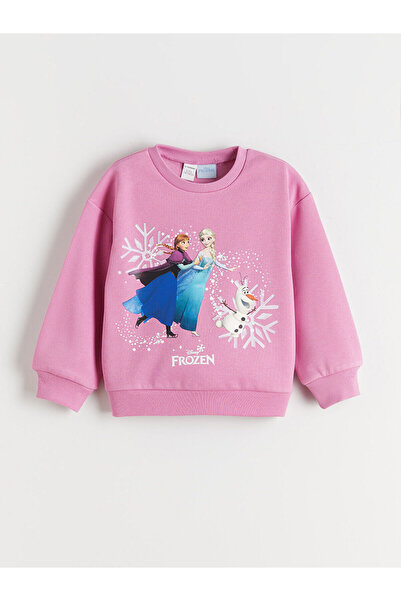 LC Waikiki Crew Neck Elsa Printed Girls' Sweatshirt 2-Pack