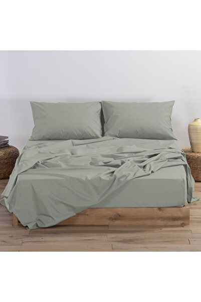 Nef Nef Homeware Fitted sheet, King Size, cotton, Nef-Nef Basic 180x200+35 cm (Mint)