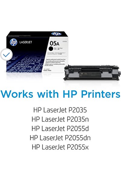HP 05A Black Original LaserJet Toner Cartridge (CE505A) - for LaserJet P2035/P2055