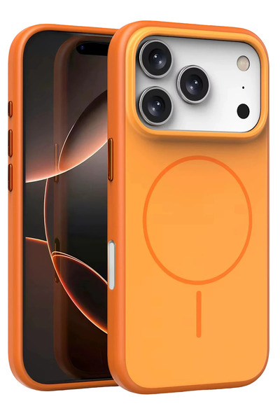 Fuchsia Apple iPhone 17 Pro Neva Magsafe Cover - Orange