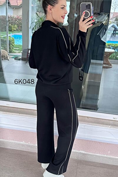 İnce Topuk Striped Modal Suit 6K048