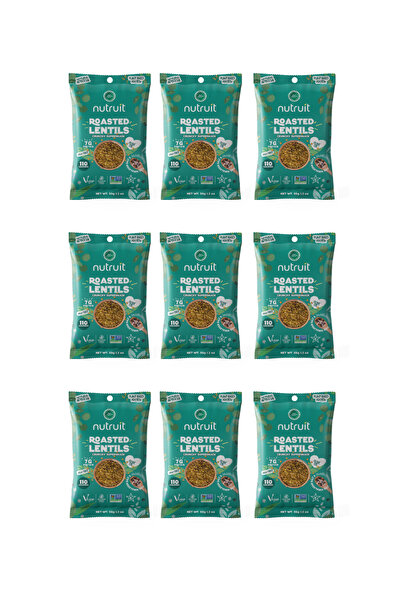 Nutruit Olipop عدس محمص مع ملح الهيمالايا والفلفل الأسود، عبوة من 12 قطعة