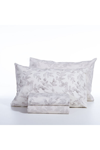 Nef Nef Homeware Duvet cover set 270x270 cm + 2 pillowcases 52x72 cm + fitted sheet 180x200 cm - Nef-Nef Sencil Ecru