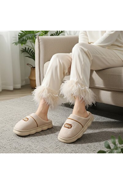 OEM Fluffy and warm slippers for women, A-812