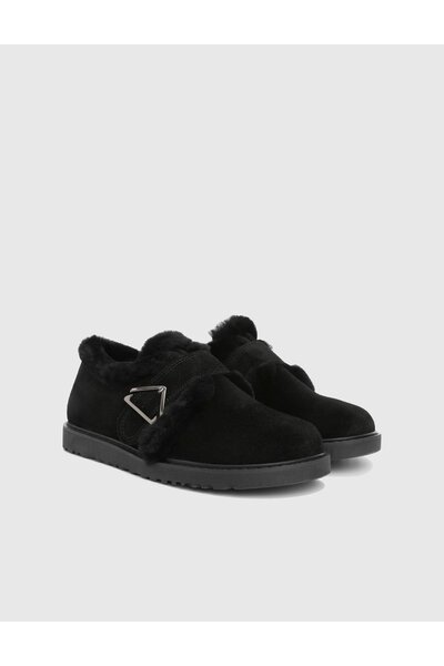 İLVİ Arya Genuine Suede Leather Black Women's Boots