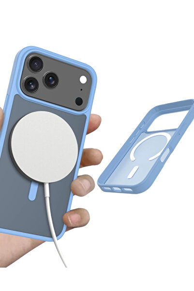 Fuchsia Apple iPhone 17 Pro Max Jota Magsafe Cover - Light Blue